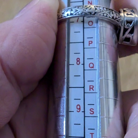 Silpada High Quality 925 Silver and Blue Aqua Glass “Frozen Lake” Ring - Picture 5 of 7